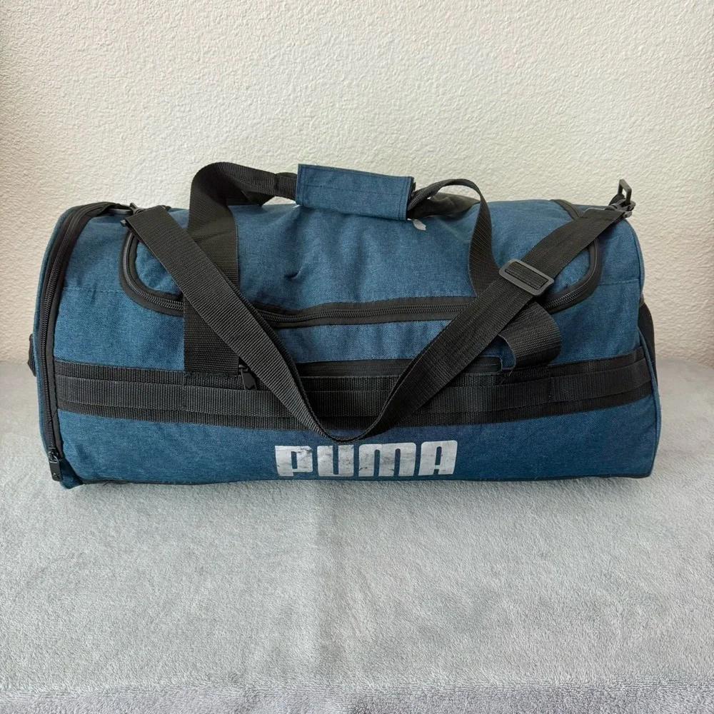 Puma Evercat Demand Duffel Bag-Navy Blue and Black